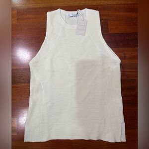 NWT Peter Millar Merino Wool-Linen Sleeveless Sweater, L